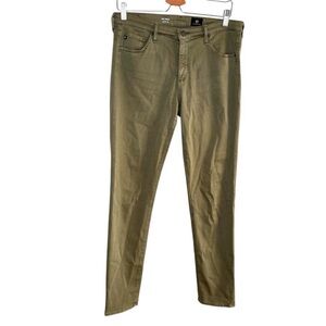 AG Adriano Goldschmied "The Prima"
Cigarette Leg Khaki Green Jeans 31